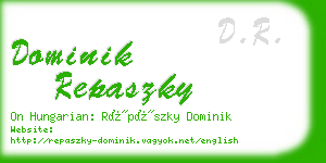 dominik repaszky business card
